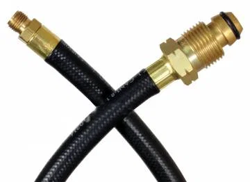 07-30685 – JR PRODUCTS Propane Hose, Propane Feed Hose 1/4 Inch Inside Diameter Rubber Pigtail Hose 1/4 Inch Male Inv...